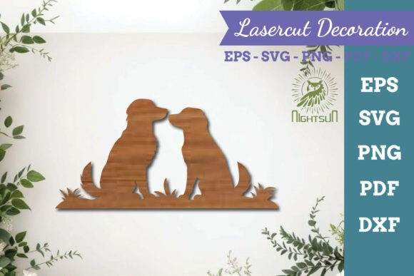 Couple Dog Lasercut SVG 4