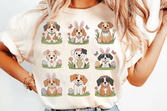 Cute Easter Puppy Clipart PNG Design