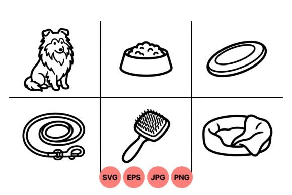 Cute Shetland Sheepdog Pet Clipart