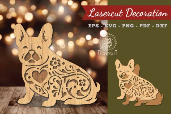 Decorative Dog Lasercut Decoration 5