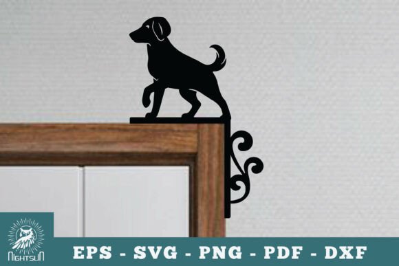 Dog Door Corner Lasercut SVG 3