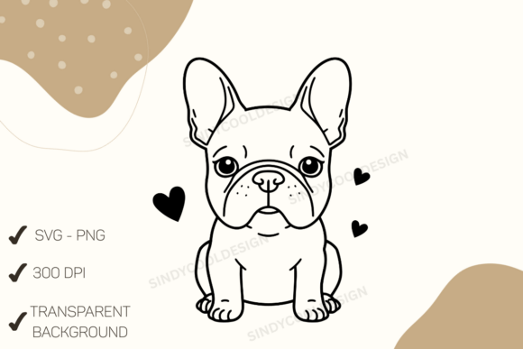 French Bulldog Minimalist Line Art