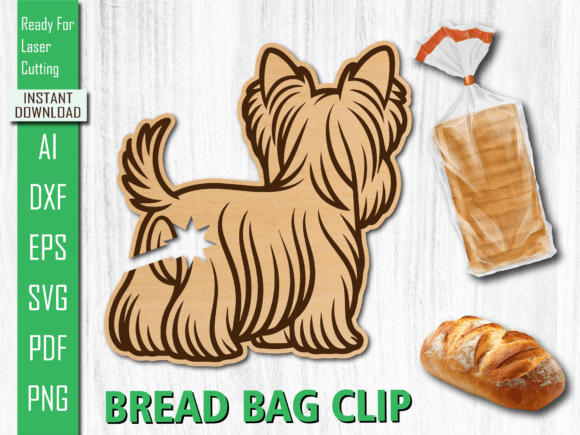 Laser Fluffy Long Hair Dog Bread Clip