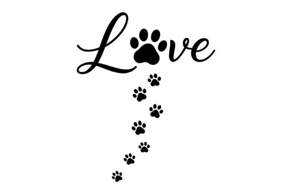 Love Paw Print Pet Design