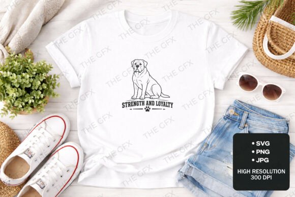 Mastiff Strength and Loyalty Design