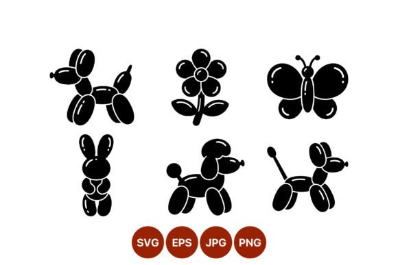 Review: Balloon Animals and Flower Vector Icons